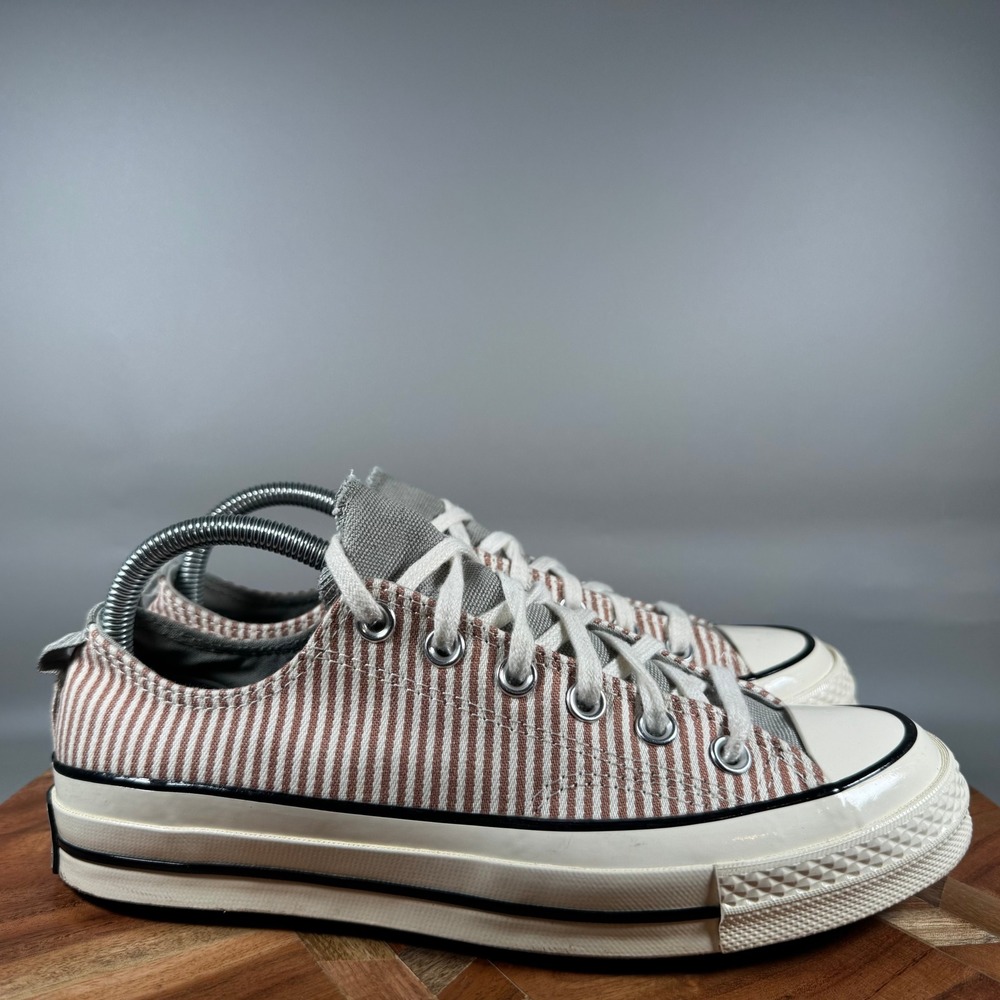 Converse Chuck 70 Ox Hickory Stripe Sneakers A00474C Terra Blush Womens 8 Mens 6